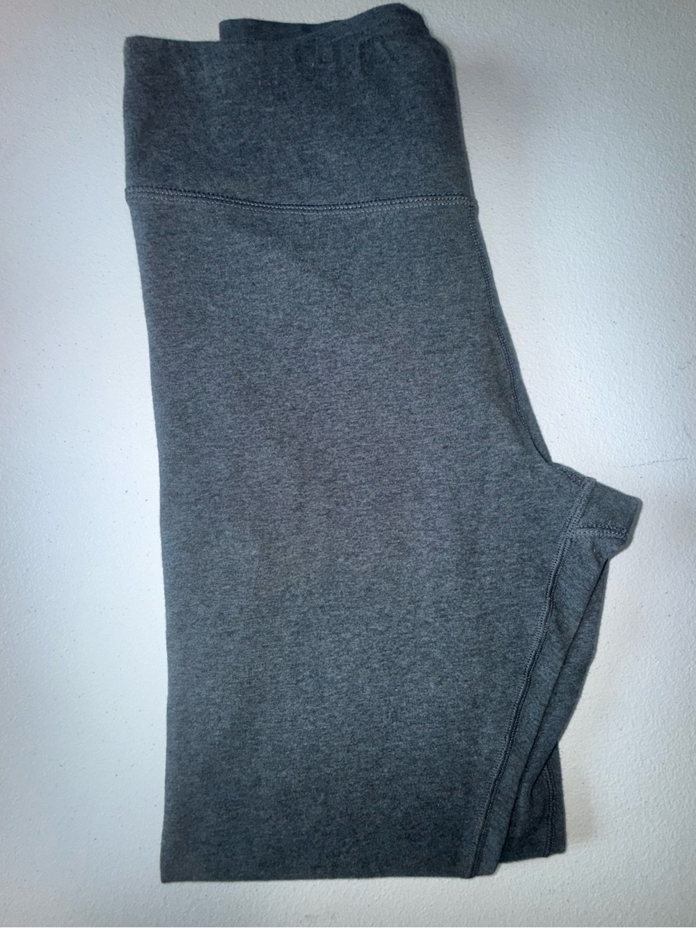PACT NWOT Organic Cotton Leggings Small Heather Gray Full Length High Rise - Picture 3 of 8